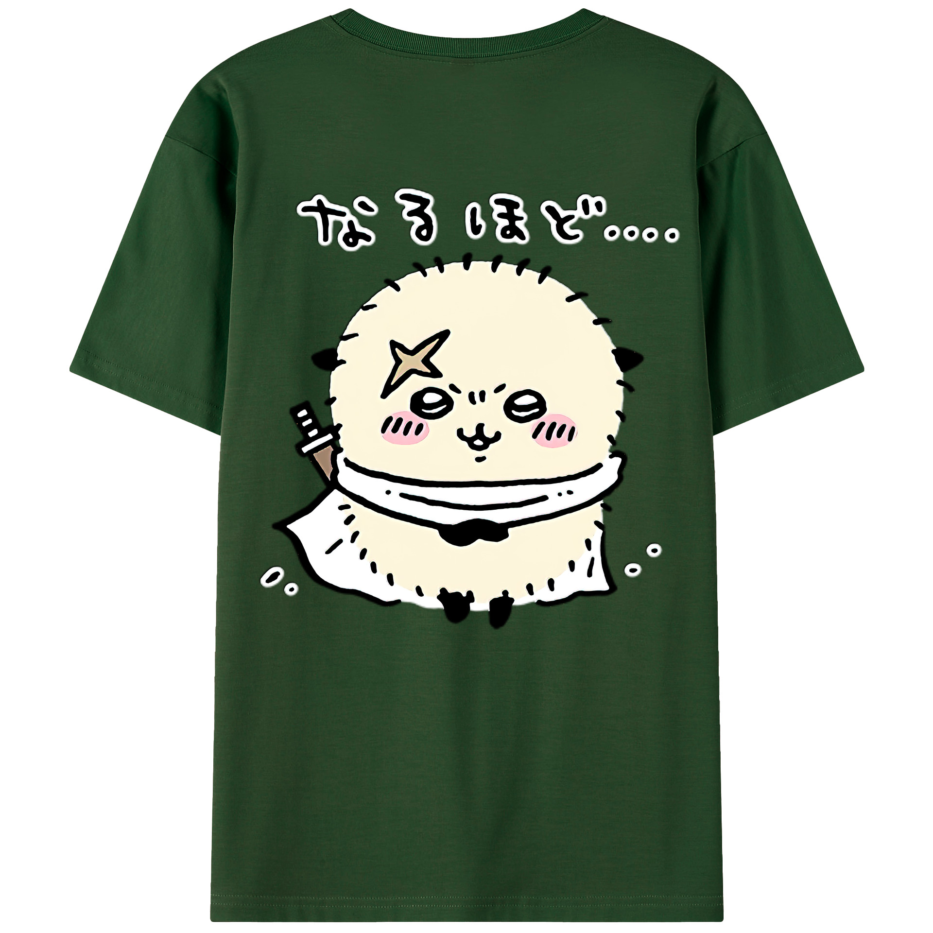 （画像用） ちいかわ ラッコ Chii-kawa Sea otter 綿100％半袖Tシャツ（背面プリント）